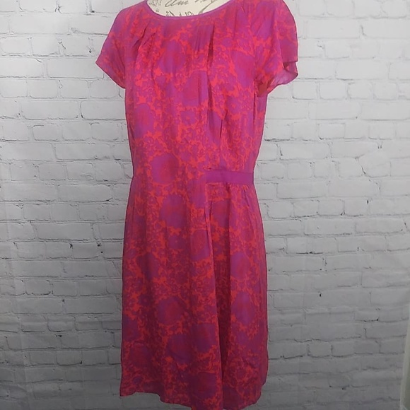 Boden Dresses & Skirts - Boden Floral Sheath Dress Sz 12 Coral Lined
